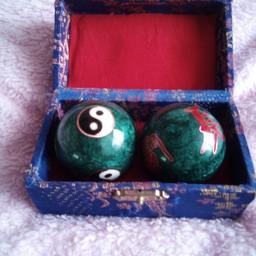 vintage Chinese stress balls. musical chime for meditation.