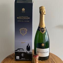 This collectable James Bond Bollinger champagne bottle comes with a cork and box, adding to its value for any avid collector. The bottle is an impressive piece of memorabilia for fans of the iconic British spy, and is sure to impress any guests when displayed in a collection.

The unique design and craftsmanship of the bottle make it a must-have for collectors of rare and unique items. Add this piece to your collection today and enjoy the admiration it will bring.

Please note the bottle is empty, with care taken over opening.