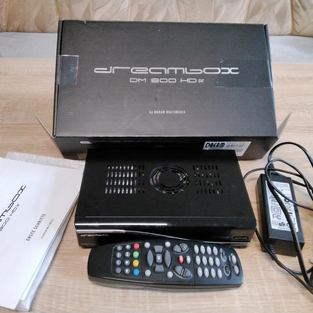 Dreambox DM 800 HD mit Festplatte. In Orginalverpackung, Fernbedienung, Netzteil, Anleitung. HDMI Kabel fehlt,