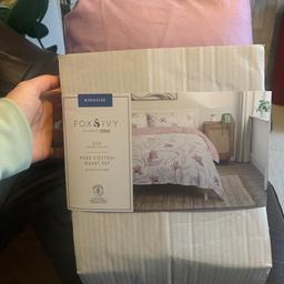 New! I have got it from a friend as a gift but my duvet is double not kingsize. It’s a very nice set and pure cotton. FREE Delivery available within short distance 2-3 miles
