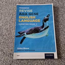 AQA GCSE REVISION BOOK
English Language 
targeting grade 5

like new hardly used