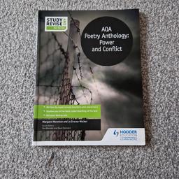 AQA Poetry Anthology 
Power and conflict
GCSE Study Book

like new