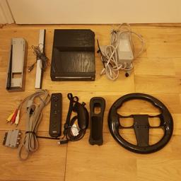 USED BUT OVERALL GOOD CONDITION - COMPLETE WITH ALL LEADS, OFFICIAL CONTROLLER, NUNCHUK AND WHEEL ETC
FULLY TESTED AND WORKING FINE