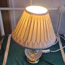 old laura ashley lamp works well,it has beautiful glass body ,collection from little lever, bolton, please see my other items, thank you