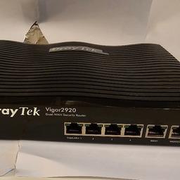 Dreytek dual wan security router used good condition 
able to bond to Internet line together to create 1 through put and many more features