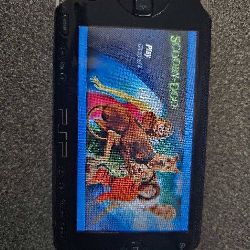 Sony psp brilliant condition comes with 2 Disney dvd and carry case and usb charge lead