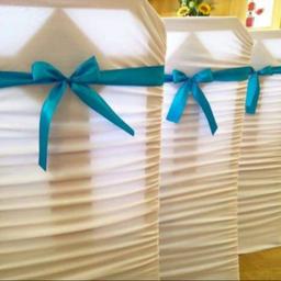 Satin ribbon chair sashes decoration turquoise. Perfect for parties, birthdays, weddings and events.
0.55 £ each, last 45 available
check my other listings 