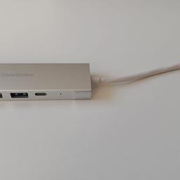 Selling this Sandstrom USB type C 6 in 1 multiadapter which includes:
- 2 USB type A
- 1 USB type C
- 1 HDMI
- 1 SD card slot
- 1 SD card adapter reader slot