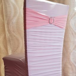 Pink lycra chair sashes with round buckle perfect to decorate the chairs on your birthday, wedding or anniversary.
Clearance of stock , last 120 available at £1.1 each
check my other listings 