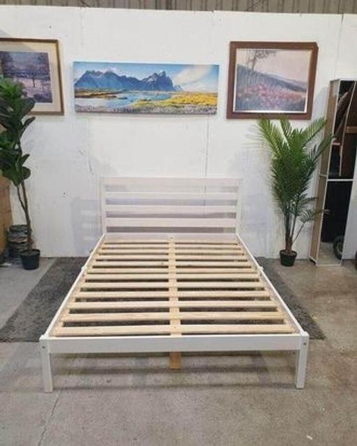 Buy & Sell West Midlands Coventry - Photos for Wooden Double Bed Frame - White