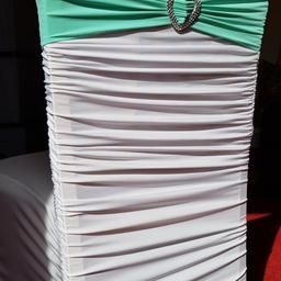 Green lycra chair sashes with heart buckle to decorate the chairs on your wedding, birthday, anniversary or party.
Stock clearance, last 140 available at £1.20 each
check my other listings 