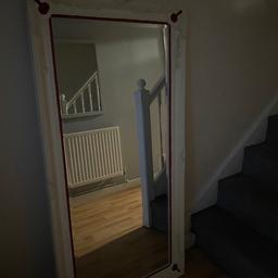 White mirror with red lines (furniture) very good conditions
