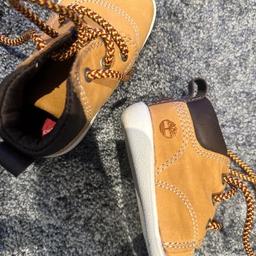 Timberland boots,baby boys size 3.5,lace booties,never been worn