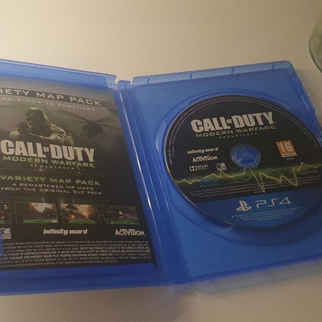 Call of Duty Modern WARFARE Remastered PS4

from a pet free and smoke free home