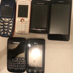BlackBerry,Sony Ericsson,Nokia, LG und Huawei!

Alle alt alle defekte!
Privat Verkauf !

Versand 5€