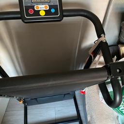 As new treadmill on sale due to failed collection. Fold up base. Collection only