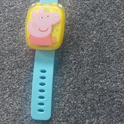 Peppa Pig intercative watch,displays time and has lots of fun games and sounds