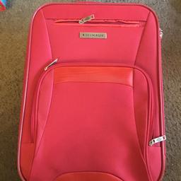 Nice red suitcase in good condition