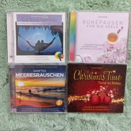 CDs mit Entspannungsmusik, Meeresrauschen, sanfte Weihnachtsmusik etc.

Preis für alle CDs zusammen.

Versand bei Kostenübernahme möglich.