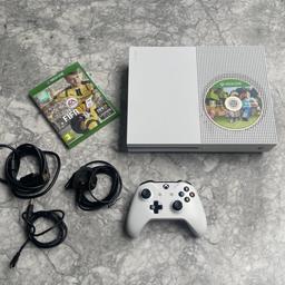 Microsoft Xbox One S 1 TB Minecraft and FIFA Microsoft Xbox One S in very good condition fully working and fully functional. 1 TB of storage and several games too. Controller included in fully working and fully functioning condition. £140 please get in touch if you are interested
