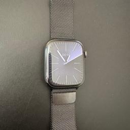 Apple Watch Series 7 - Edelstahl graphit - 45 mm - GPS & Cellular mitMilanaise Armband inkl. Originalverpackung und -zubehör
Sehr guter Zustand ohne Kratzer!