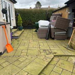 Riven grey concrete paving flags
All been lifted and ready to collect
In good condition
Clean up well
For good size patio around 35-40square metres
Buyer must collect