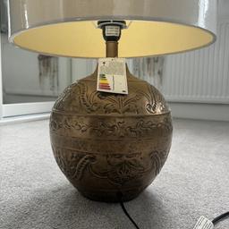 Zara Home table lamp with lampshade and led bulb