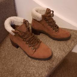 womens brown boots uk size 3 worn few times collection only middlesbrough