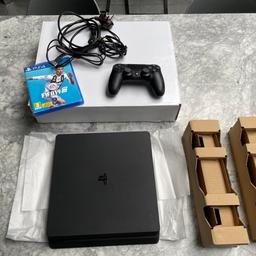 Sony PS4 Controller like brand new condition with box and packaging all wires are Included alongside fifa 19. Please get in touch if you are interested. Thank you