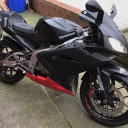 aprilia 125 rs 2008 
photo all in 
description 
need gone asap  open too offers 
new mot 
and suspension from A&S garage done