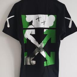 Off white x Kaws T shirt with all relevant tags and labels/DM for sizes/Next day Delivery with Royal Mail first class tracked and signed.