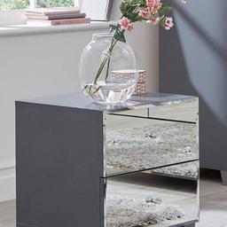 New mirrored bed side table rrp £119
Cash on collection