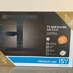 Verkaufe eine TV Wandhalterung 32-65 Zoll - Traglast max. 35kg

Originalverpackt und ungeöffnet

Kein Versand - keine Gewährleistung/Garantie da Privatverkauf