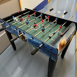 Kids football table assembled with legs. Can be collected from storage unit with prior appointment. No offers or timewasters please. Priced to sell.
