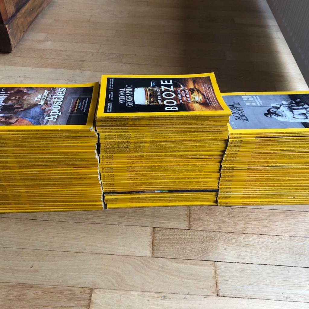 91 x National Geographic Magazines
Bundle Collection Deal
Years 2012 to 2023

Condition: All issues have been read and used. Vast majority are in very good condition. A handful show signs of heavy use/damage. Please see images for details on each specific edition.