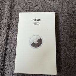 4 apple air tags

Great to put in your car or bike.

Very discreet and can fit anywhere track them on find my iPhone app

Brand new,

I bought these for myself because I thought I needed more but I dont.

RRP £120