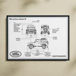 The Perfect Decorative Gift For Any Car Enthusiast! 🚗

Digitally Assembled And Printed By Myself, Black Framed A4 Poster. Here Featuring The Classic 1994 Land Rover Defender 90 V8. Detailed With Accurate Performance, Engine, Gearbox, Suspension And Chassis Information. Designed With Neutral Tones To Suit Any Wall In Any Room.

Please Don’t Hesitate To Message Me With Questions About The Item Or Requests Of Any Car That You Would Like Created, At No Extra Cost! Interested To See What Cars Are You Favourite!

FREE UK DELIVERY!!!