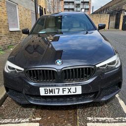 BMW 520D M Sport, Diesel, 2017, Black, High Spec, 38k Mileage, Full BMW Service History, £185 Road tax, Euro 6/ULEZ Free, Excellent Condition, Drives like new, no issues or faults, 3 Owners, MOT till 14th October 2024, all 4 new tyres.

2 keys, Shift pads, Wide screen, Auto start-stop, Sat Nav (Harman Kardon sound systems ), (APPLE CARPLAY) Heated seats, Auto air condition/dual zone climate control, Heated seats, CD/DVD player, M Sports body kit with M Sport Steering wheel, ABS, Alarm, 19” Alloy wheels, Cruise control, Driver`s airbag, Front and back electric windows, Heated mirrors, Heated seats, Isofix child seat anchor points, Parking sensors front and back, PAS, Passenger`s airbag, Remote locking, Service indicator, Side airbags, Steering wheel rake adjustment, Steering wheel reach adjustment, Traction control, Front fog lights, Headlight washers, Leather seats (white), Sports seats, 3x3 point rear seat belts, Central locking, Electric driver`s seat.