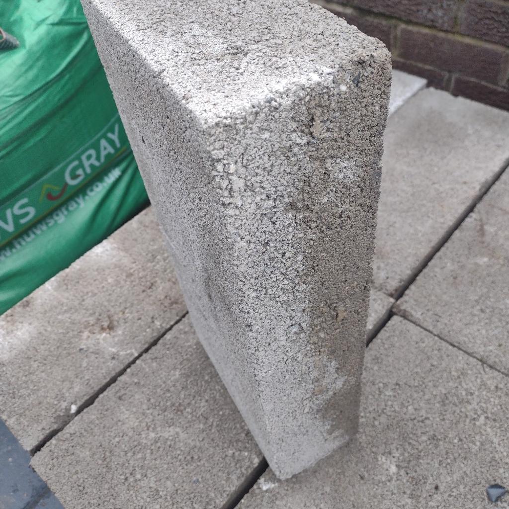 left over from garden job in total 33 100mm concrete block same as breeze block only concrete collection only very heavy