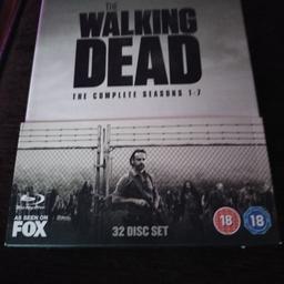 the walking dead
seasons 1-7
Blu-ray 32 disc set
new never used