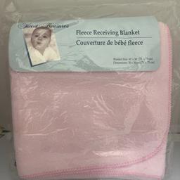 Fleece Receiving Blanket Baby Soft Pink 75x75 Cm 30x30” Mega Cute Gift