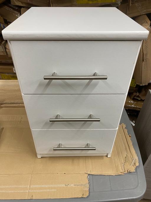 Buy & Sell West Midlands Coventry - Photos for Normandy 3 Drawer Bedside Table - White