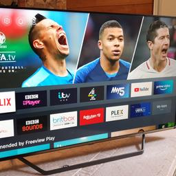 BOXED HISENSE 43A7GQTUK 43 INCH Smart 4K Ultra HD HDR QLED TV with Alexa & Google Assistant

Quantum Dot 1 billion colours for brighter detailed scenes

43 INCH QLED TV
DOLBY VISION AND DOLBY ATMOS
QUANTUM DOT COLOUR
GAME MODE 
BLUETOOTH
ALEXA AND GOOGLE ASSISTANT BUILT IN
FREEVIEW & FREESAT HD 
USB PLAYBACK AND RECORDER 

CAN DELIVER FOR PETROL COST