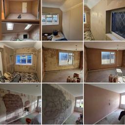 Plasterer, plastering Services 

We smooth or create a decorative finish on internal walls and ceilings, To give a room a fresh feel, repair damage or bring a space back to life.

Please forward videos or pictures, confirm how many rooms, Walls or ceilings, no job is too big or small, we will be happy to assist.

Please call/message us on 07956265890