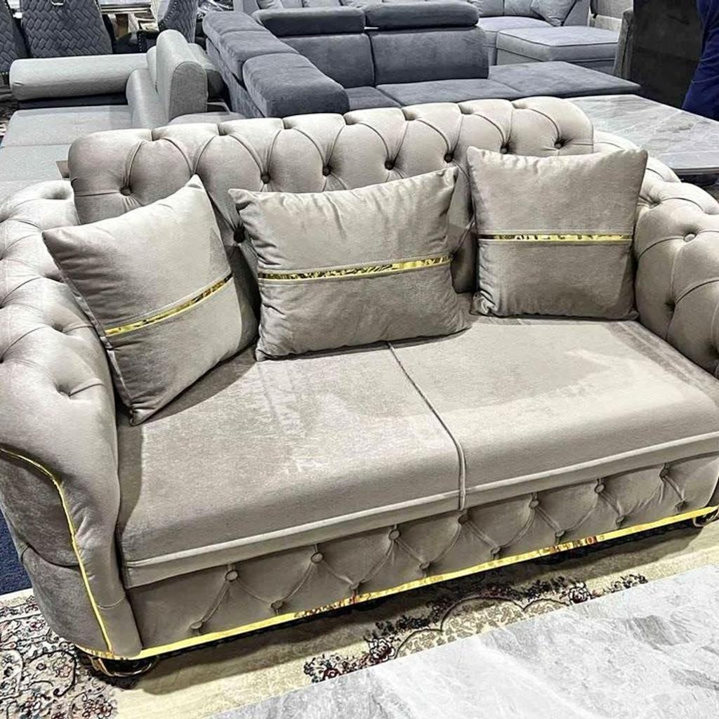 Unique Madrid sofa with 1 year replacement warranty.

First check and then pay

Dimensions:
3 seater: Length 205cm, Depth 95cm, Height 95cm

2 seater: 170cm, Depth 95cm, Height 95cm

Cash On Delivery / Bank Transfer.

● High quality furniture available at factory price
● Sofa, Dining table sets
● Available in multiple color and fabrics
● Delivery around 2,3 days
● Free home Delivery all over UK
● We accept cash on delivery.
●Feel free to discuss about anything related to your dream Furniture
Inbox for Further details (07438091615).