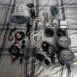 Bundle of Electronic Accessories including Leads+audio leads. Collection Only from Wolverhampton. No offers please.