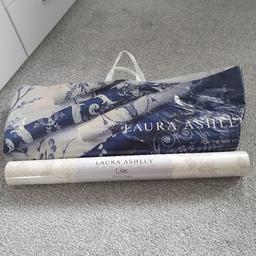 beautiful Laura Ashley Wall paper dark linen 4 rolls