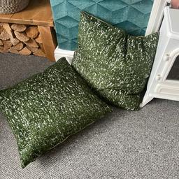 2 55cm x 55cm Duck Filled Cushions