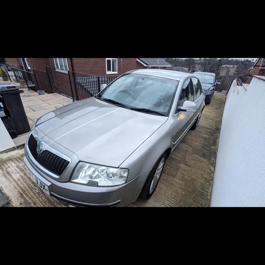 2007 Skoda superb 2.0TDI 97k miles with full service history 3 previous owners from new
8 months mot with 0 advisories , 6 speed manual gearbox , elegance model so top spec for the year full heated black leathers front and back , electric seats , cruise control , electric windows all round ect , car starts runs and drives absolutely spot on all no nocks rattles bangs or anything very comfy car and loves cruising on the motorway , I have only just purchased the car for my other half but insurance are wanting £3,400 for the year due to her age and the car being a 2 litre engine which we cannot justify spending unfortunately! , few downsides are they is a tiny little chip in the bottom of the windscreen it is hardly noticeable as it is very small & body work is average with various scuffs and scrapes and odd tiny dent here and there which is expected with the age of the vehicle £1200 no offers please collection Wakefield West Yorkshire
Contact 07732809843