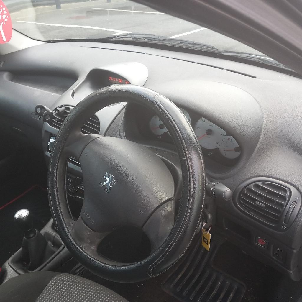here we have peugeot 206 1.1 petrol car with 12 months mot and fully serviced comes with electic windows sterio fault free needs no work great running car price £840 harrow ha3 area richard 07961954708
